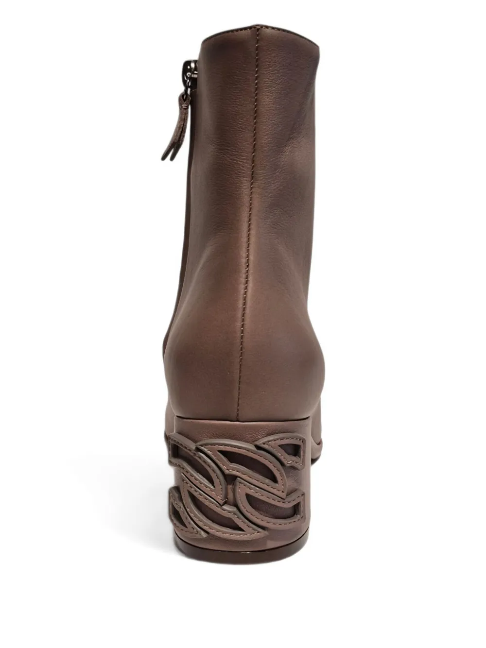 Casadei 50 mm laarzen met logoplakkaat Beige