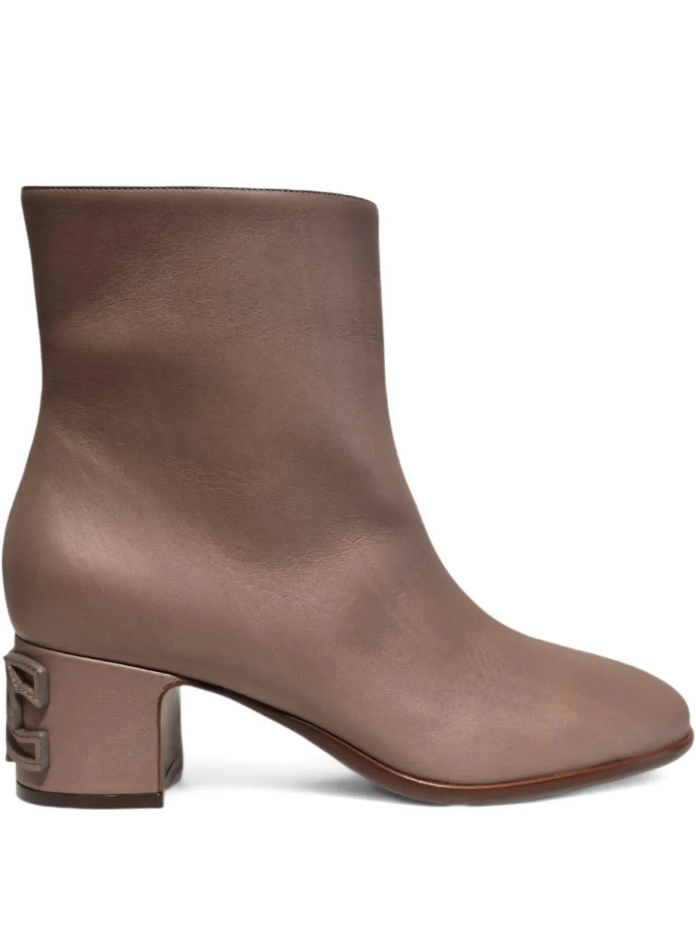 Casadei 50 mm laarzen met logoplakkaat Beige