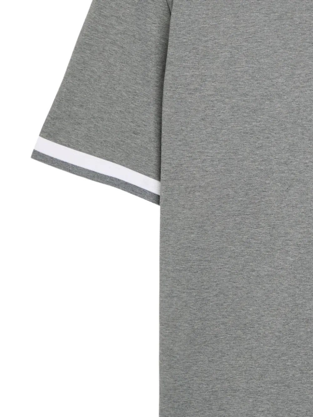 BOSS T-shirt met contrasterende afwerking - Grijs