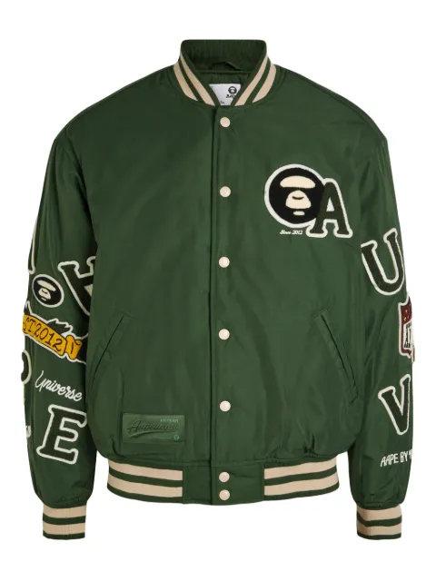AAPE BY *A BATHING APE® chamarra bomber con apliques