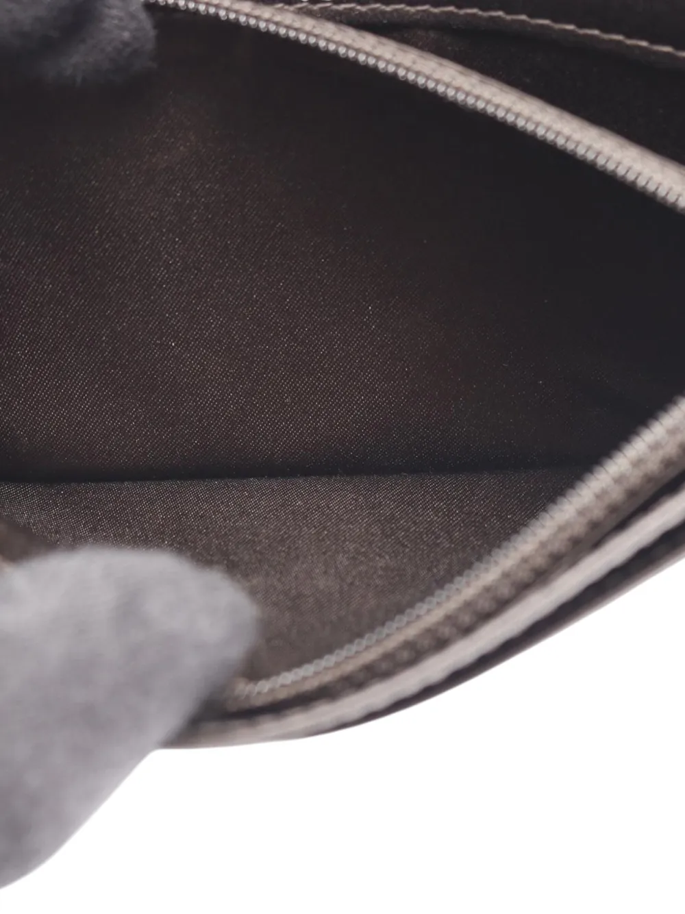 Pre-owned Chanel 2013-2014 Cc Quilted Lambskin Iridescent Wallet Long Wallets In Brown