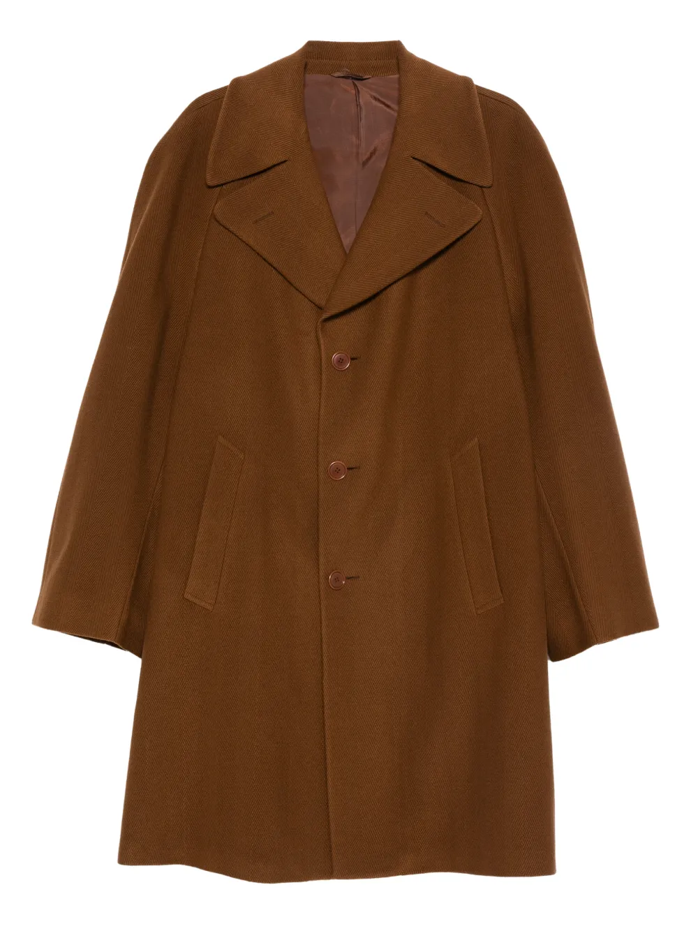 Romeo Gigli Pre-Owned Cappotto monopetto anni '90 - Marrone