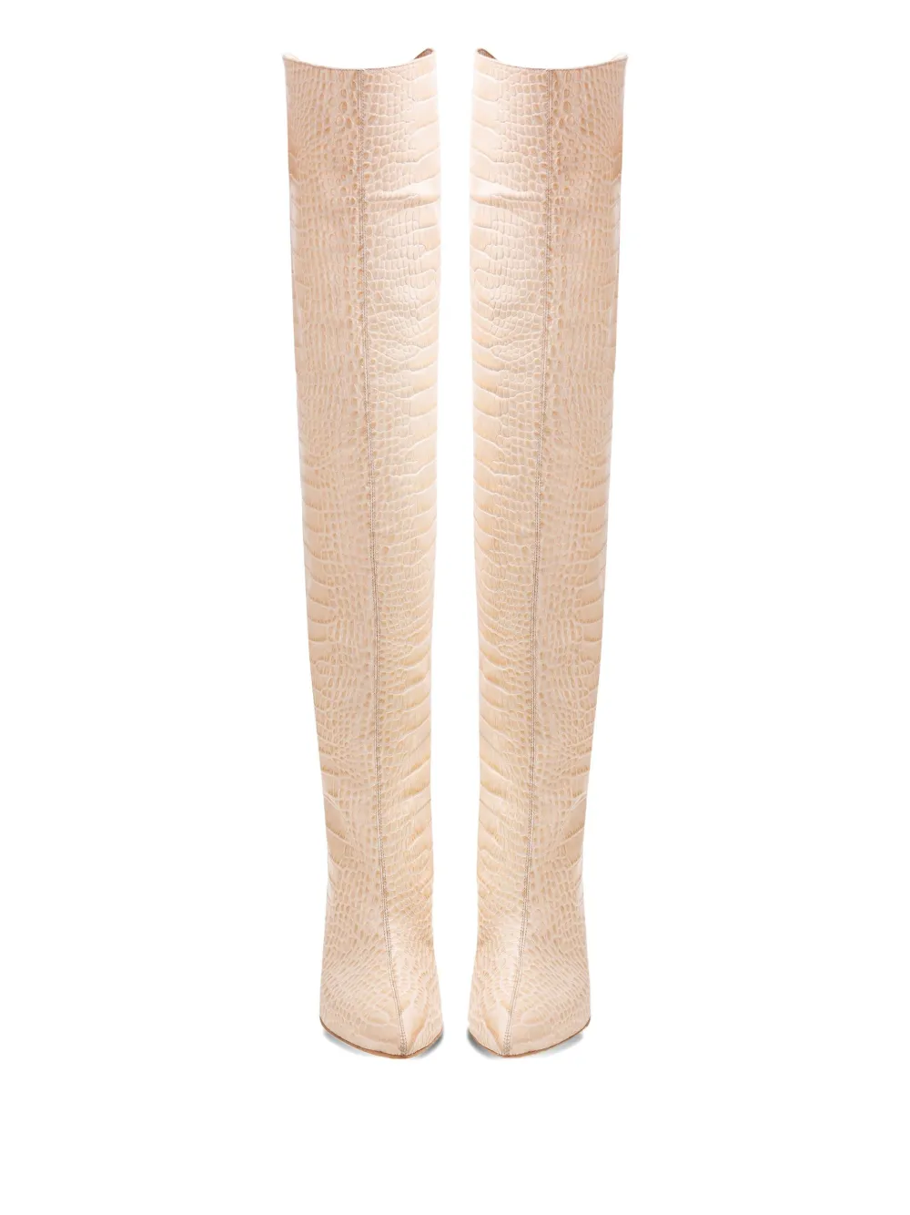 Ginissima 80mm Ilona Leather Boots In Pink