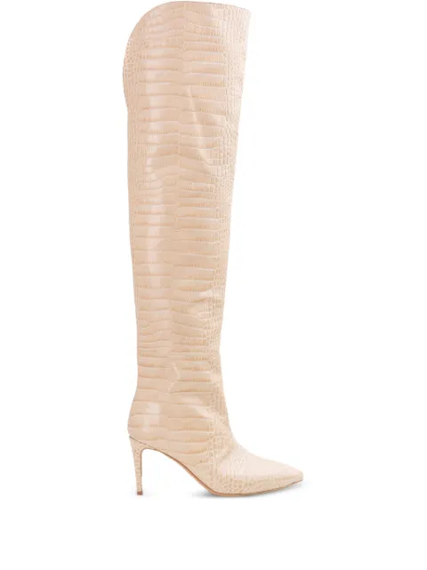 GINISSIMA 80mm Ilona leather boots