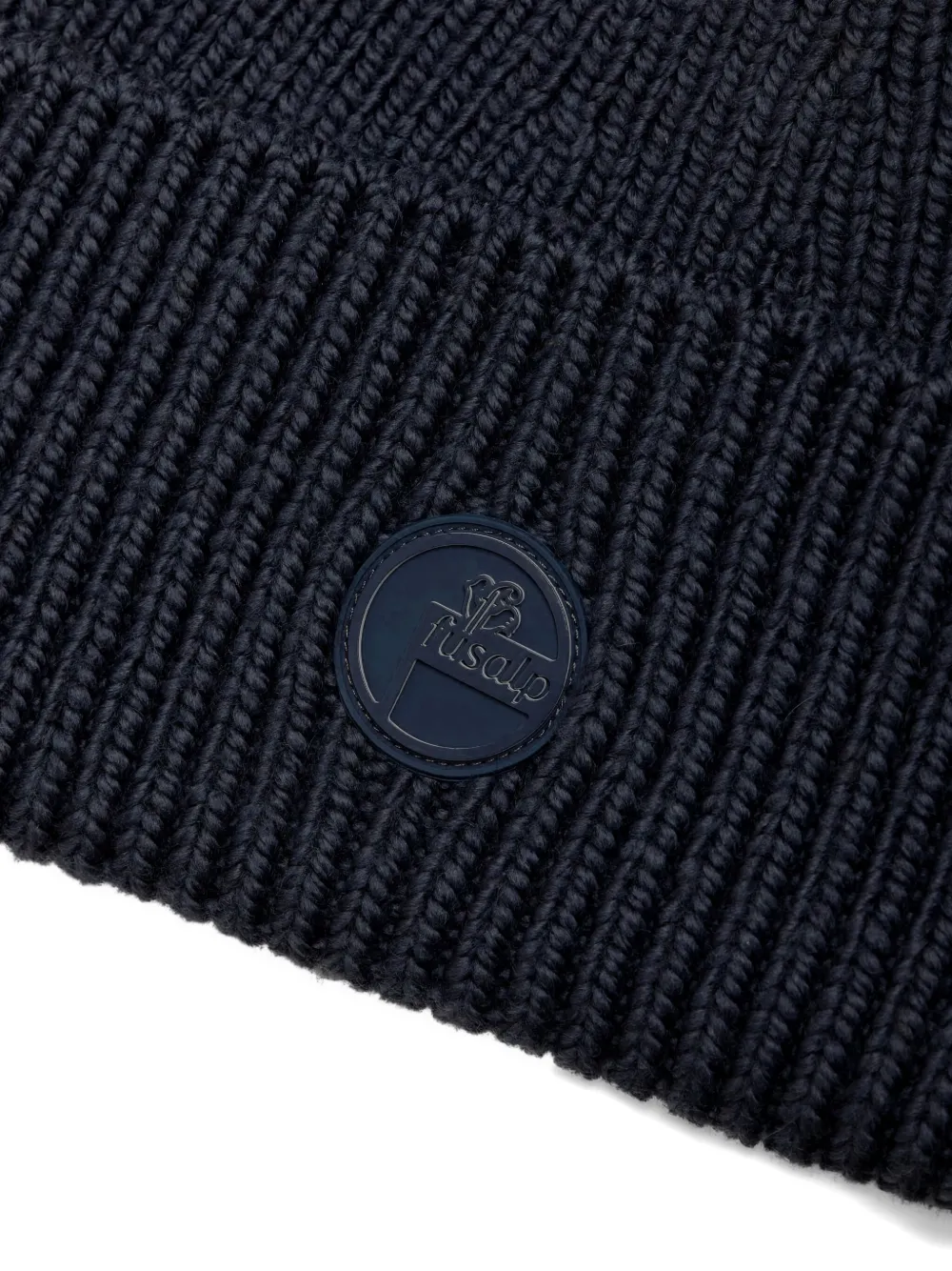 Fusalp Tonal-logo Wool Beanie Hat In Blue