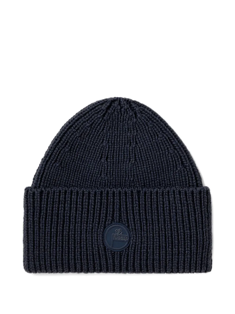 Fusalp Tonal-logo Wool Beanie Hat In Blue