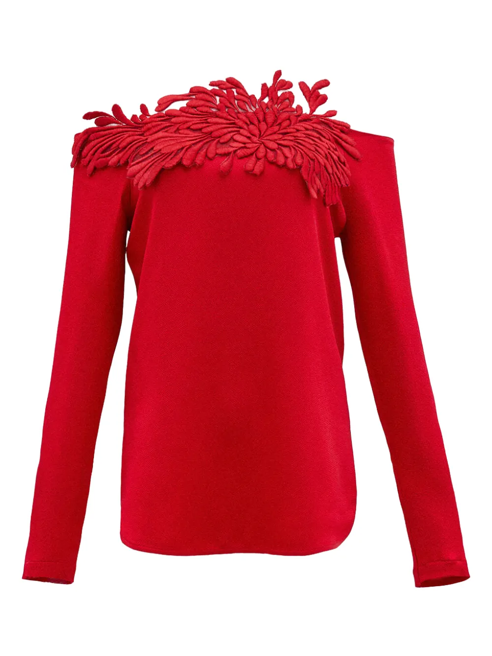 Silvia Tcherassi Belinda floral-appliqué blouse - Red