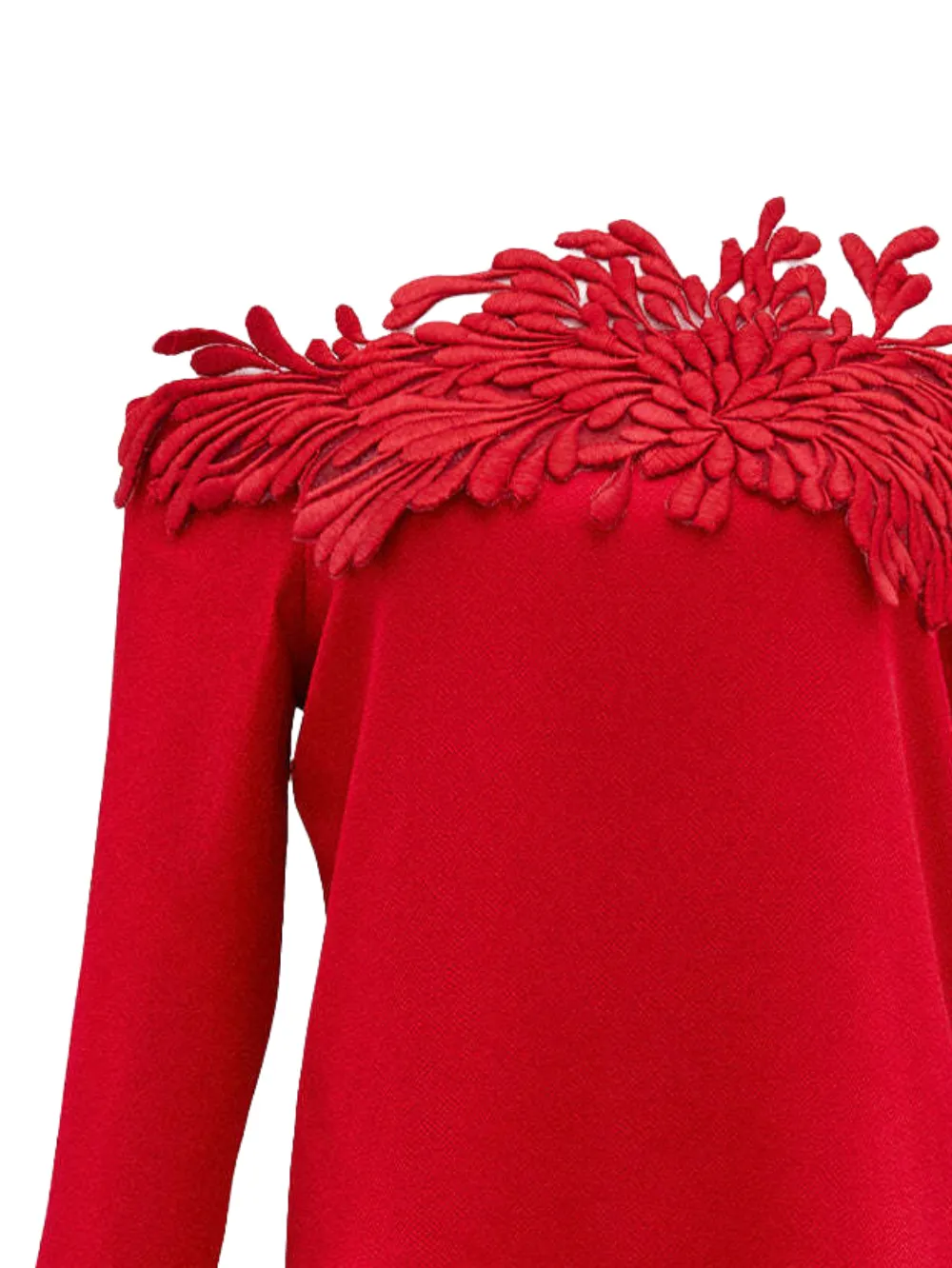 Silvia Tcherassi Blouse met bloemenpatch - Rood