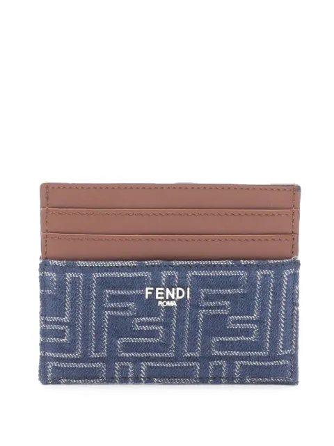 Fendi Pre-Owned 2010-2025 FF Jacquard card holder