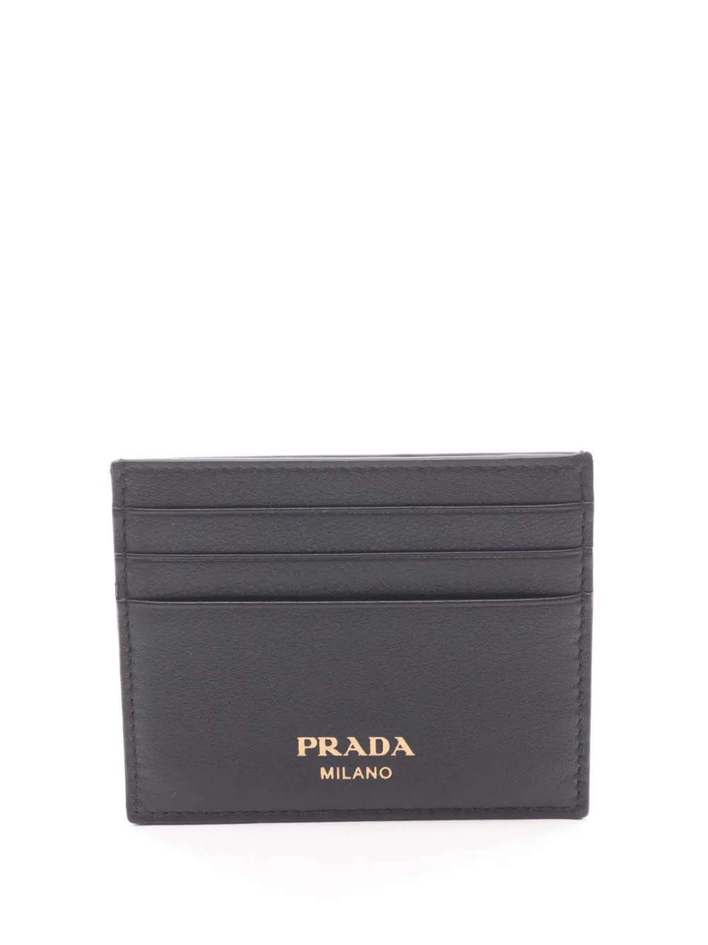 Prada Pre-Owned 2010-2025 Soft Grained Leather card holder - Nero