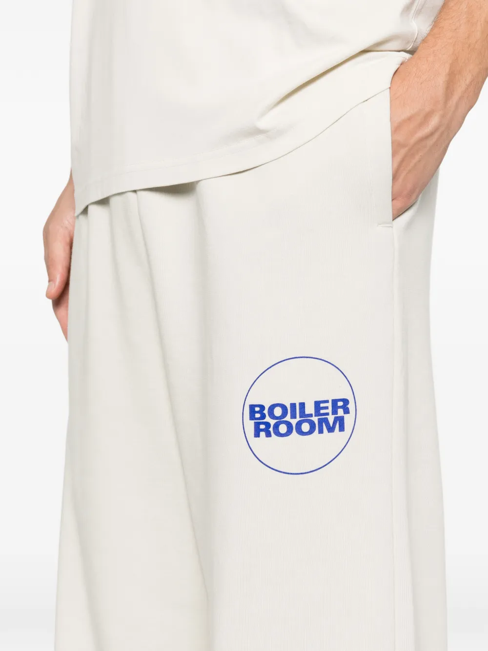 Boiler Room Logo-print Track Pants In Neutral