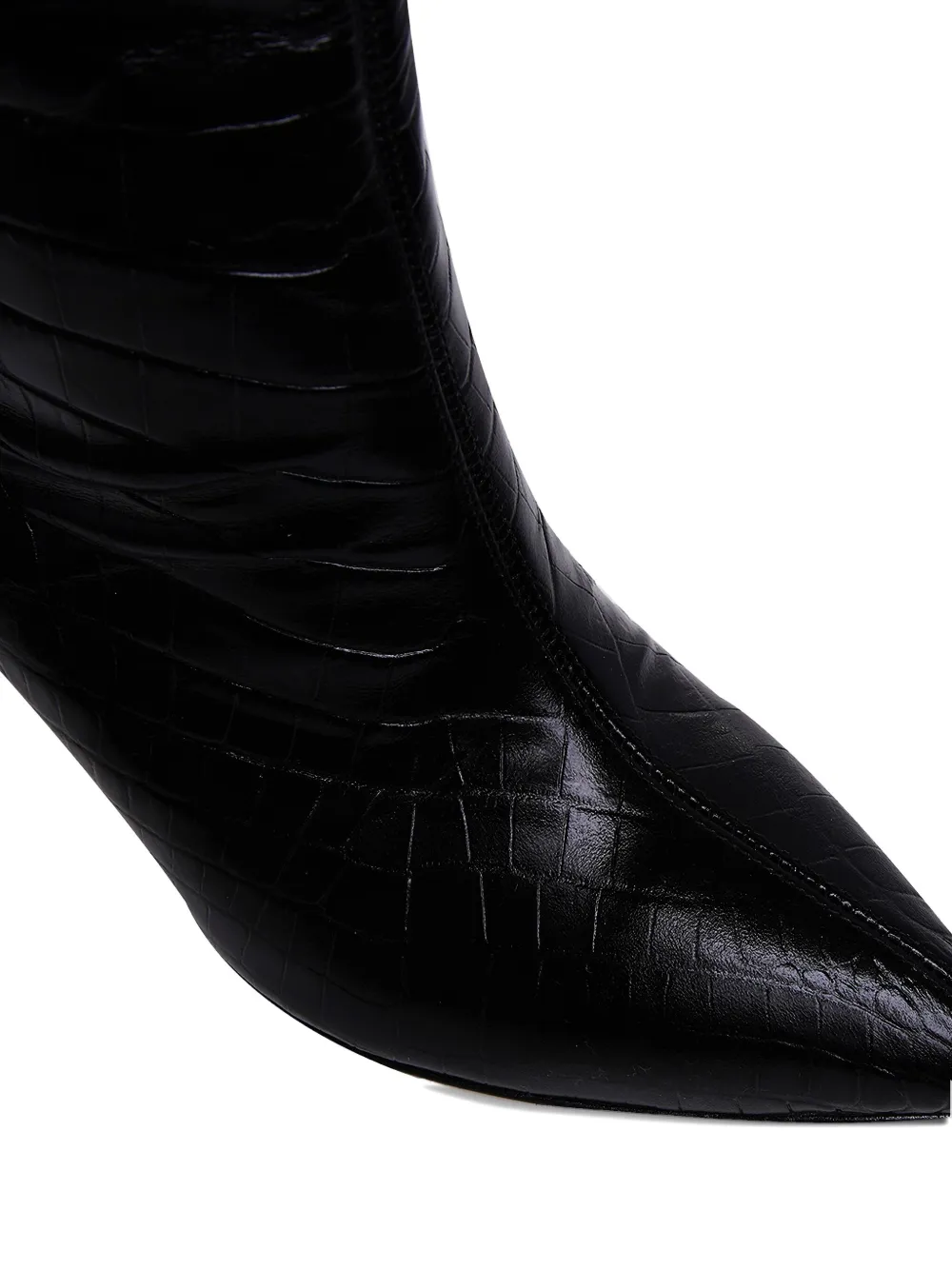 Ginissima 65mm Milla Embossed-pattern Knee Boots In Black