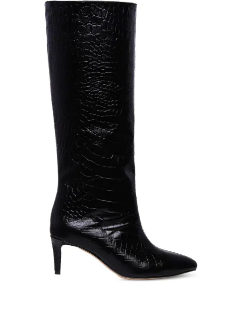 GINISSIMA 65mm Milla embossed-pattern knee boots