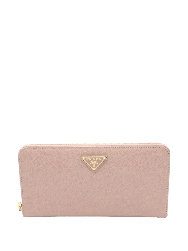 PRADA サフィアーノカモフラージュ Prada Pre-Owned 2010-2025 サフィアーノ トライアングル ジップ