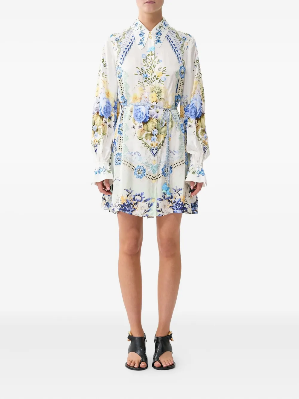 Camilla My Homespun Heart mini shirt dress - Blauw