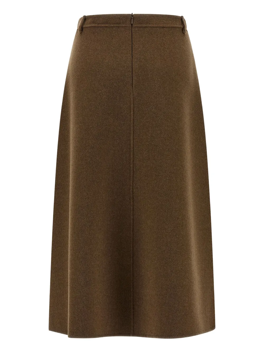 Max Mara Gloria Midi Skirt In Brown