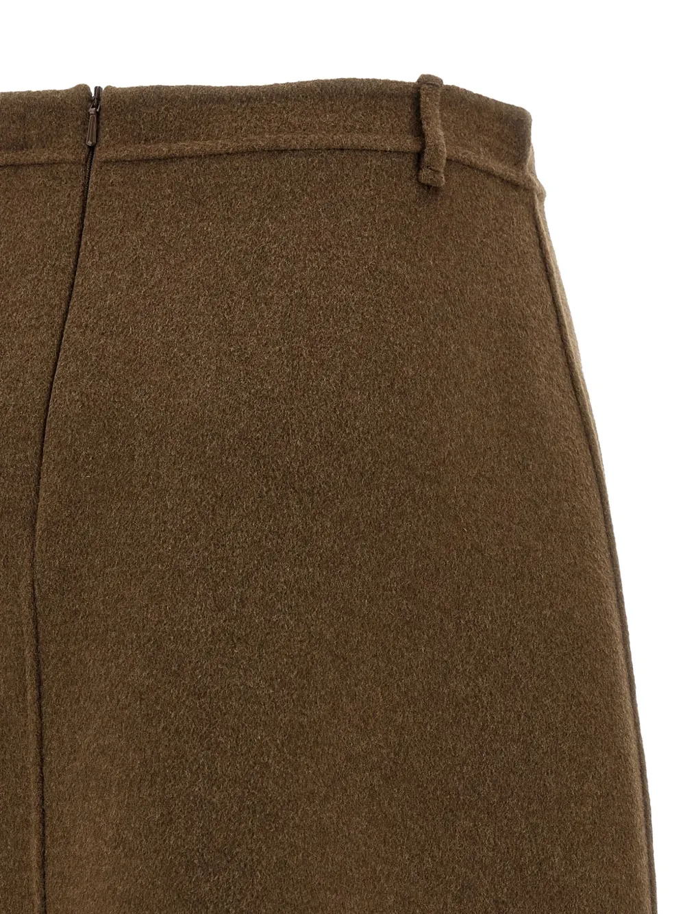 Max Mara Gloria Midi Skirt In Brown