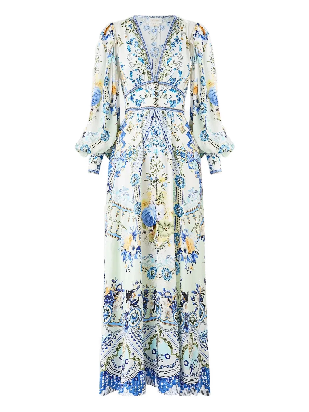 Camilla My Homespun Heart Maxi Dress In Blue