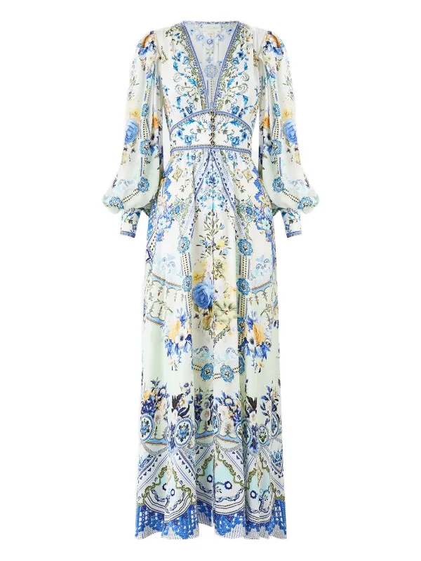 camilla dress blue Summer Poppy Camilla Dress L main image 1