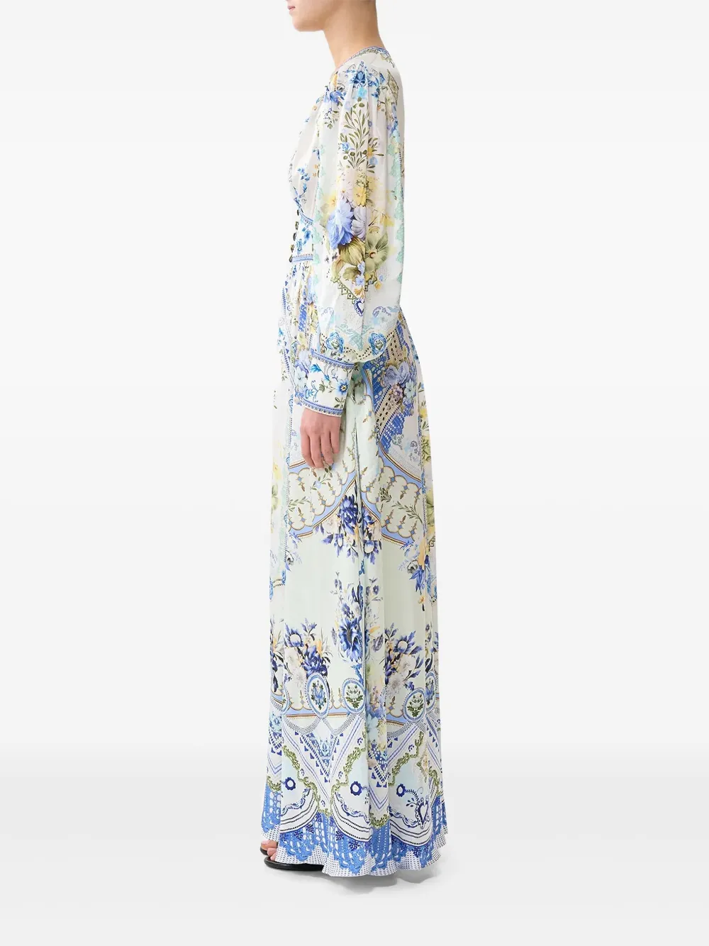 Camilla My Homespun Heart maxi-jurk Blauw