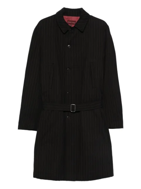 Romeo Gigli Pre-Owned 1990s striped-pattern belted coat