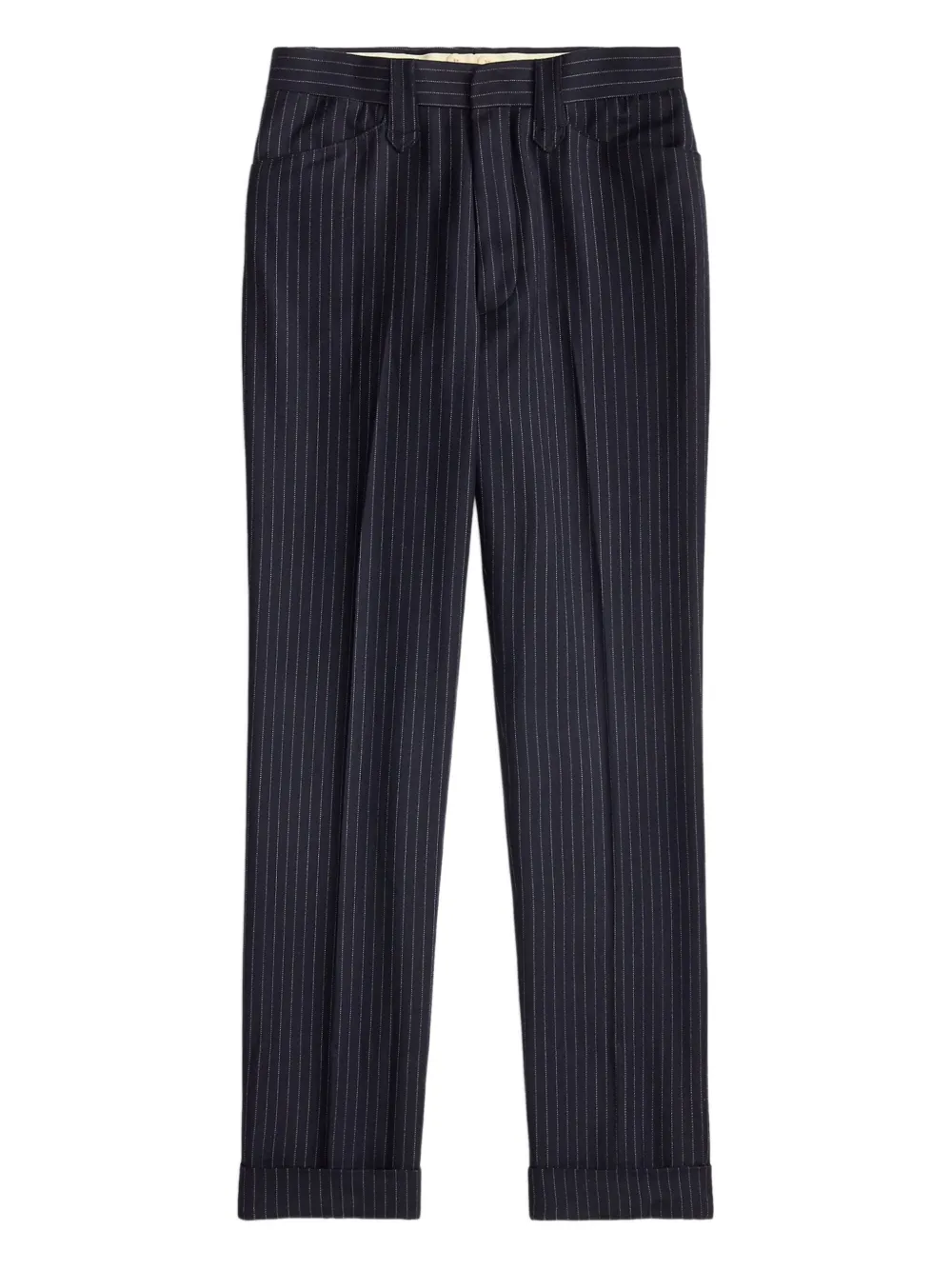 Ralph Lauren RRL Pantaloni gessati con risvolto - Blu