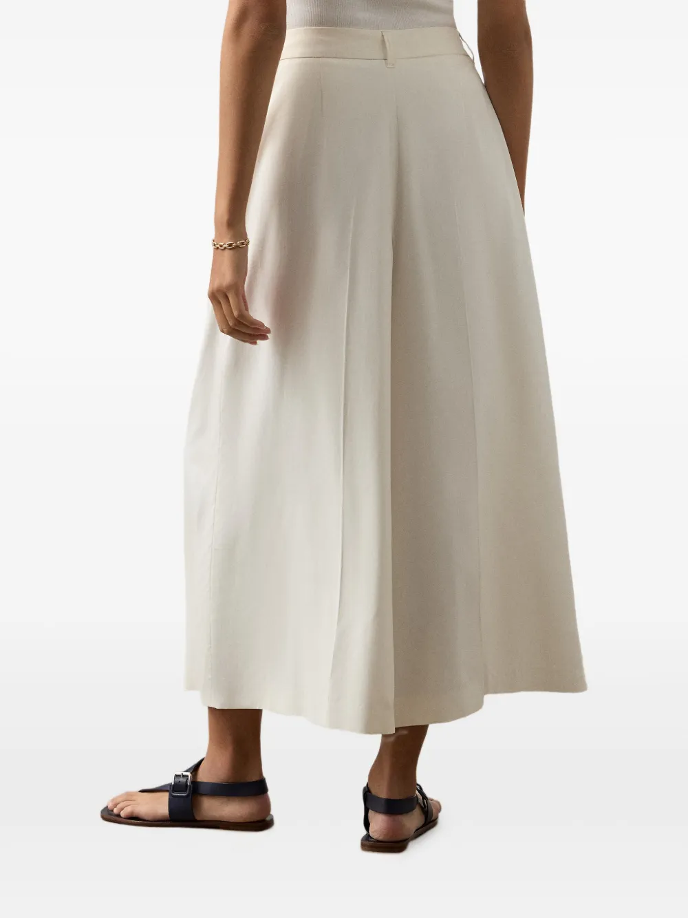 Ralph Lauren Collection Myrtle geplooide broek Beige