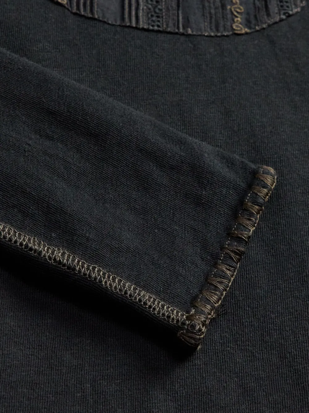 Embroidered Henley T-Shirt