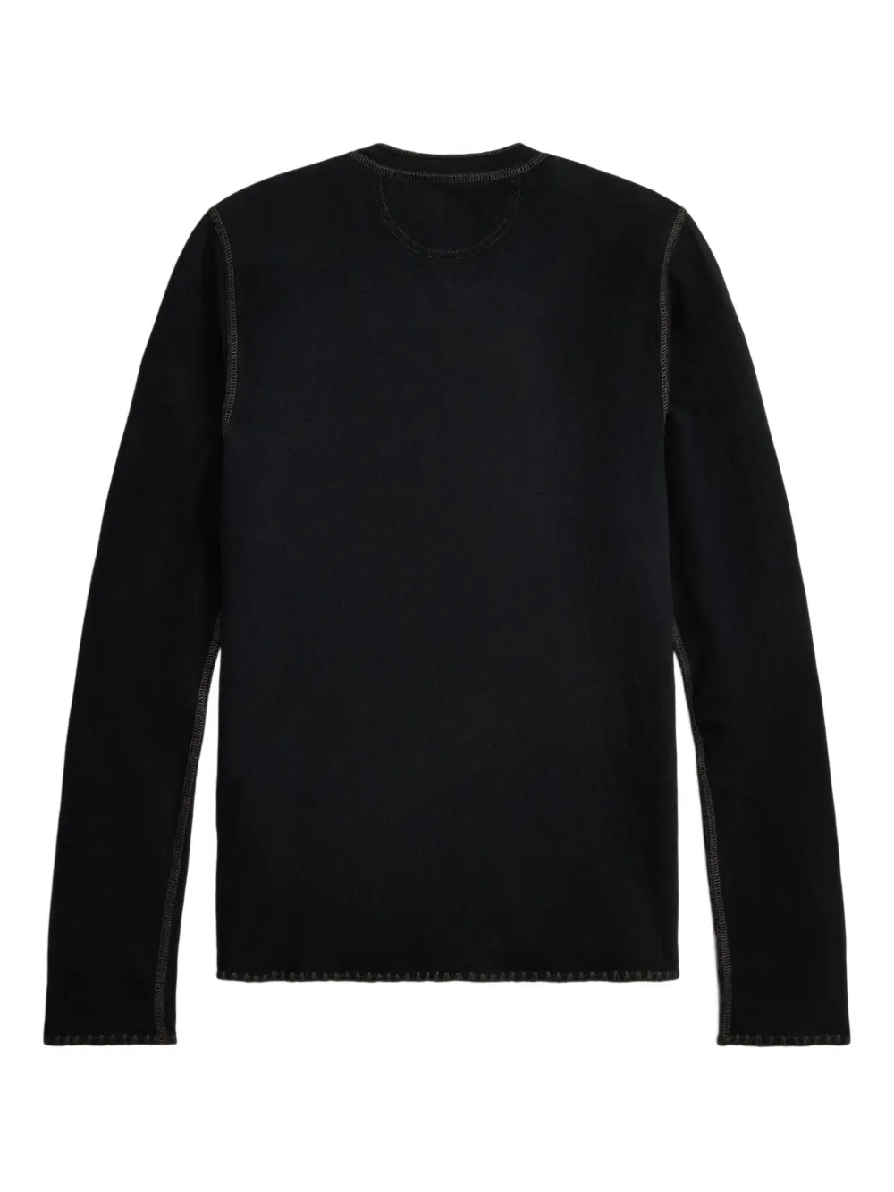 Embroidered Henley T-Shirt