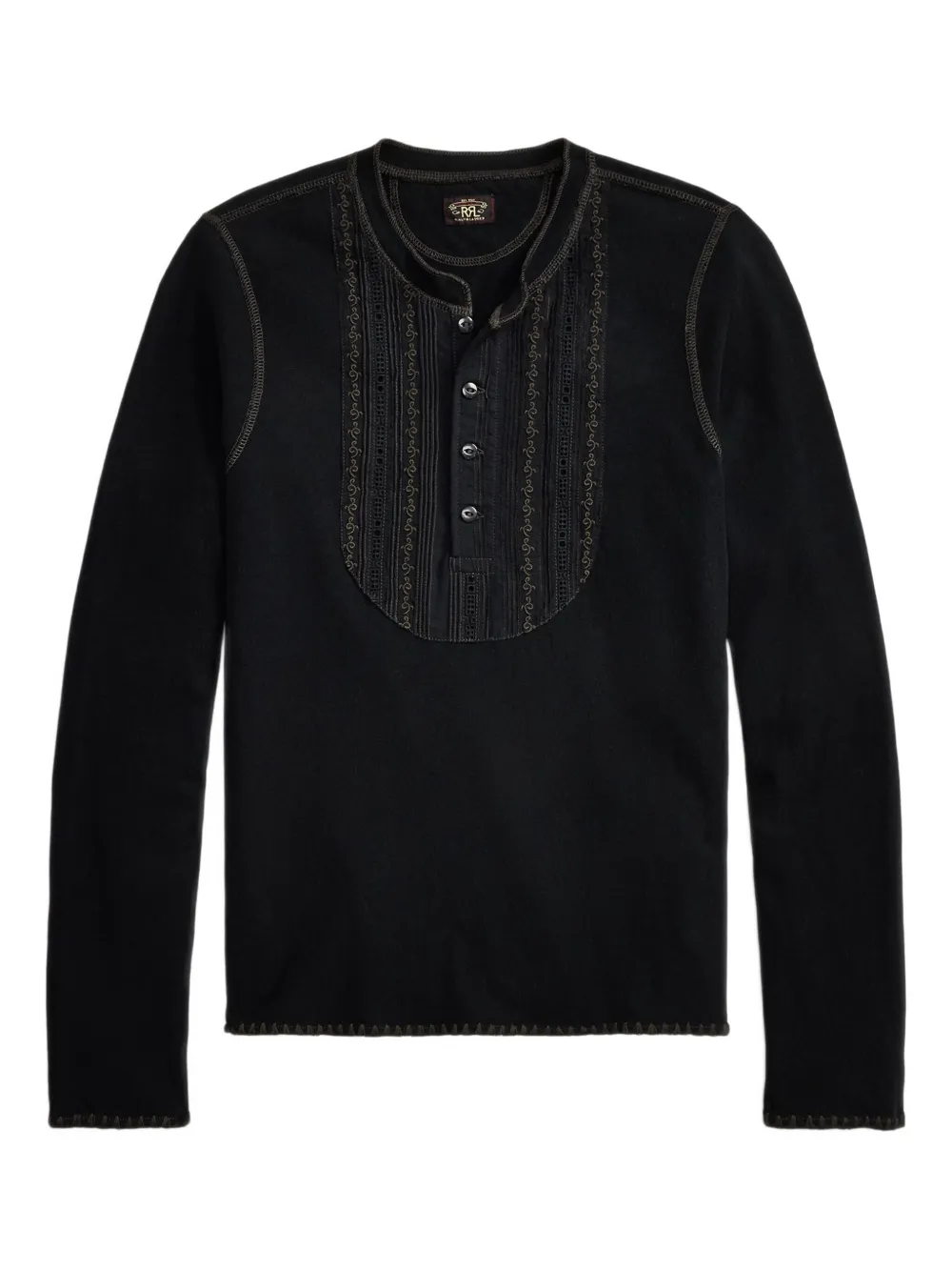 Ralph Lauren RRL T-shirt con ricamo - Nero