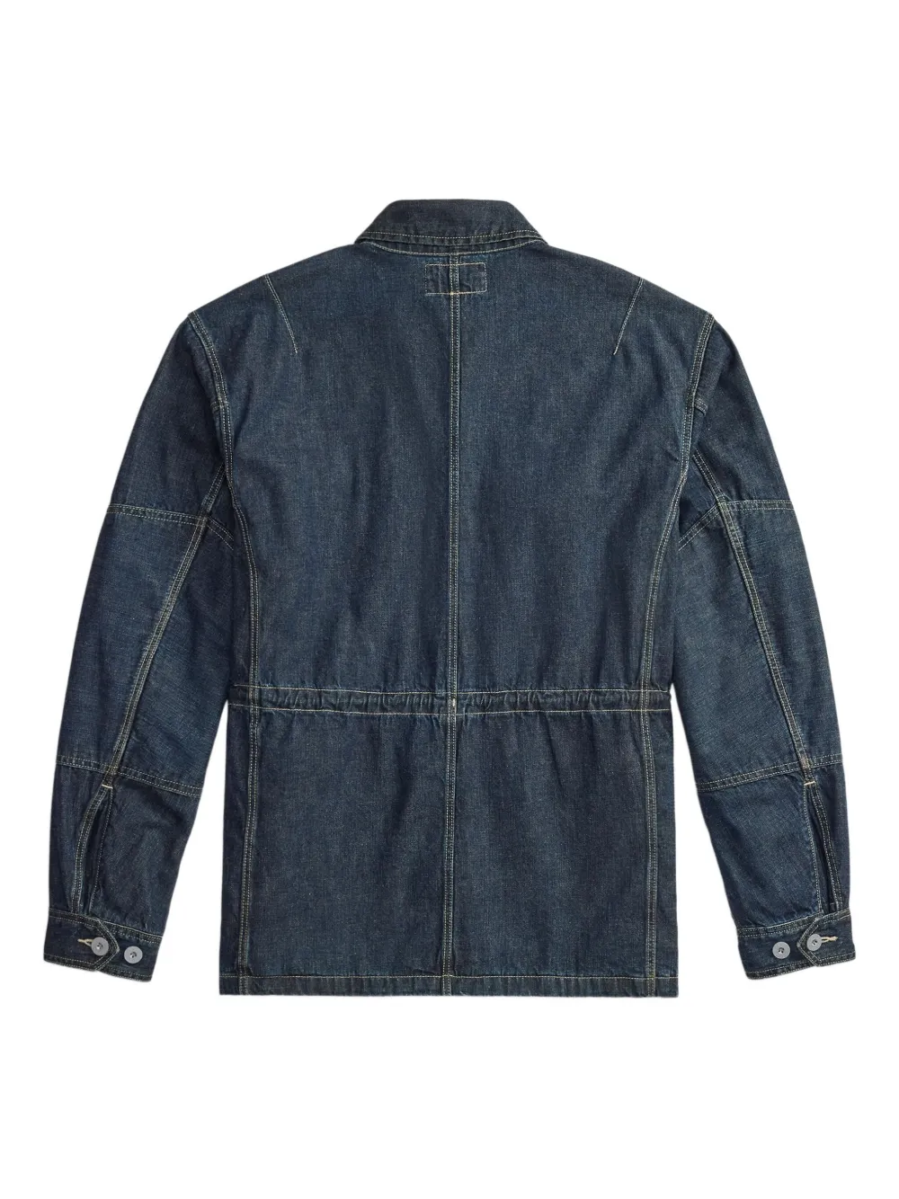  Ralph Lauren Rrl Buttoned Zip-up Jacket - Blue 