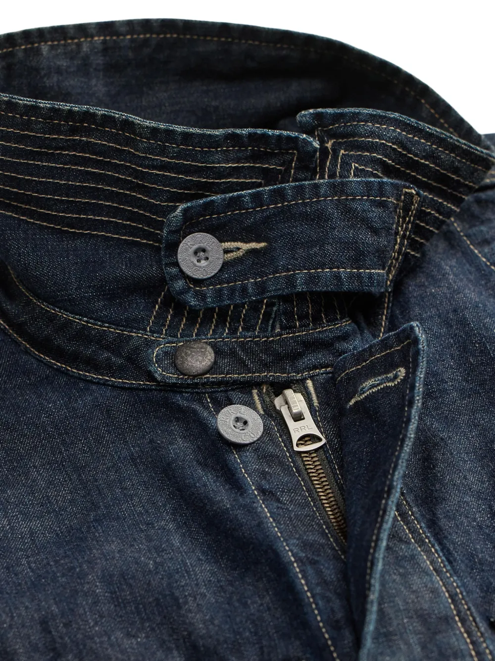Ralph Lauren RRL Jack met rits en knopen Blauw