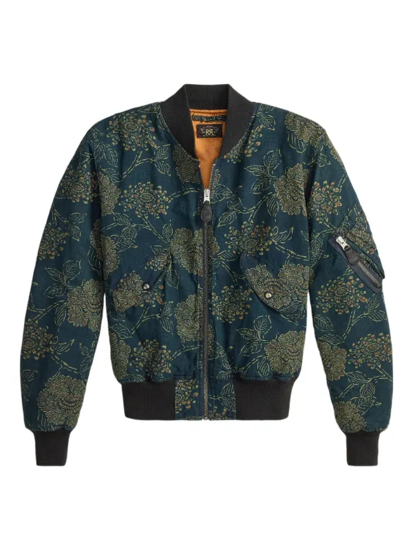 Ralph Lauren RRL フローラル ボンバージャケット | ブルー | FARFETCH JP