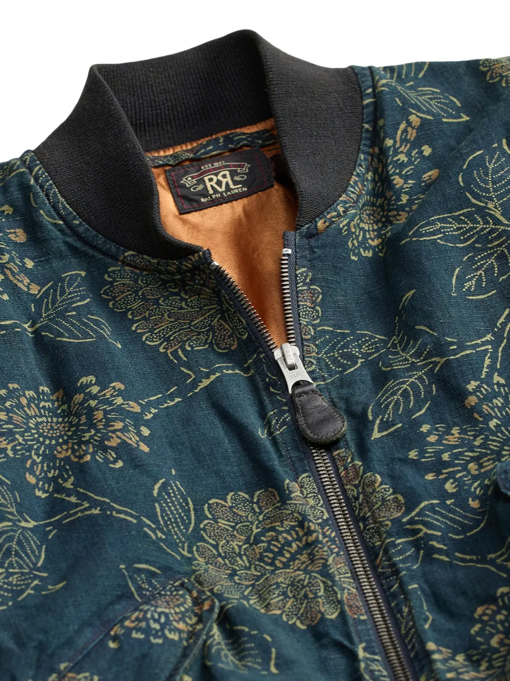 Ralph Lauren RRL Bomberjack met bloemenprint Blauw