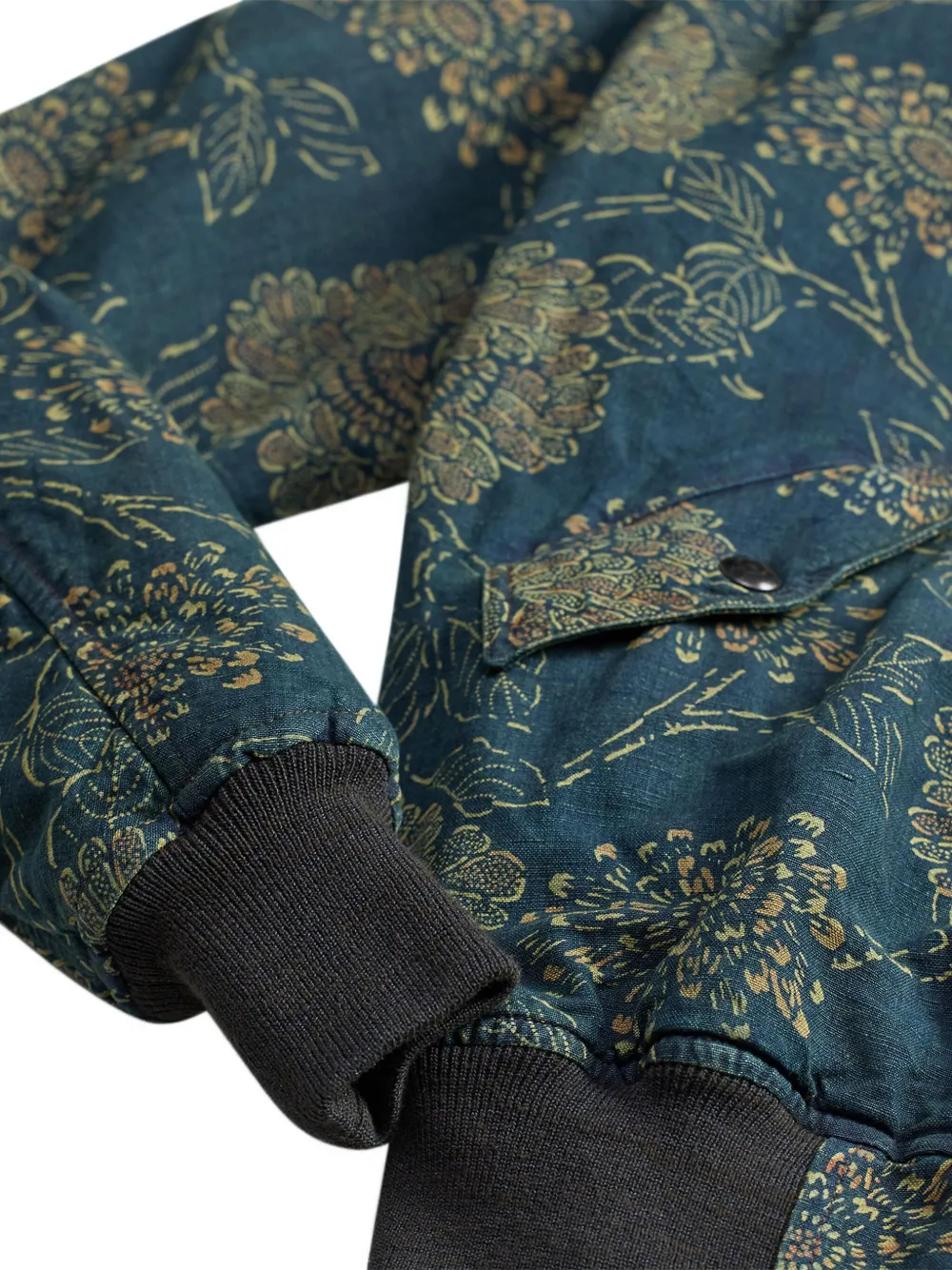 Ralph Lauren RRL Bomberjack met bloemenprint Blauw