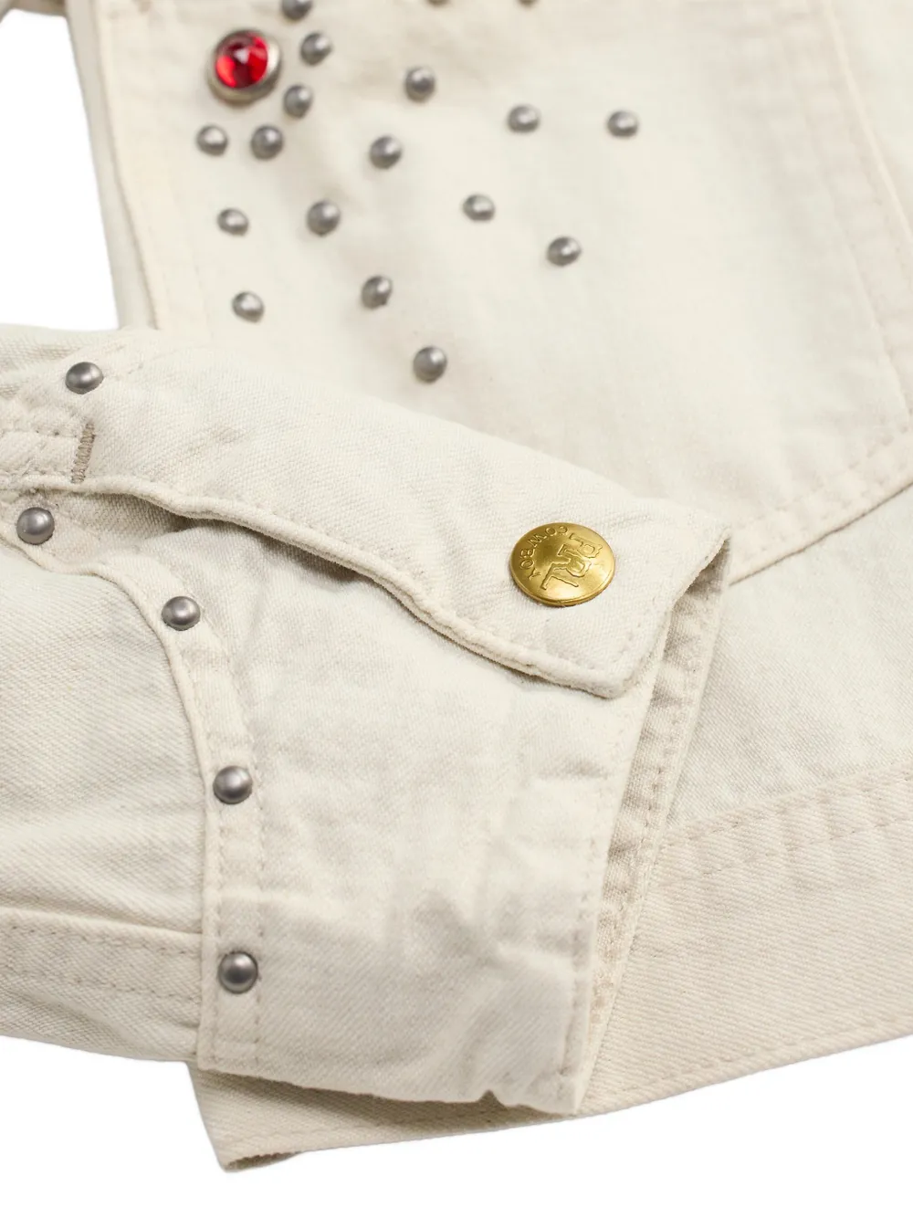 Ralph Lauren RRL Jack verfraaid met studs Beige