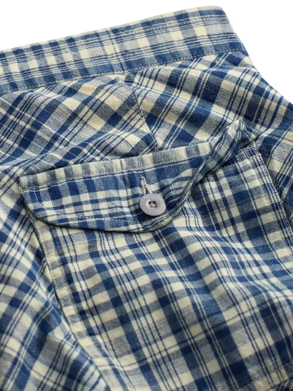 Ralph Lauren RRL Geruite shorts Blauw