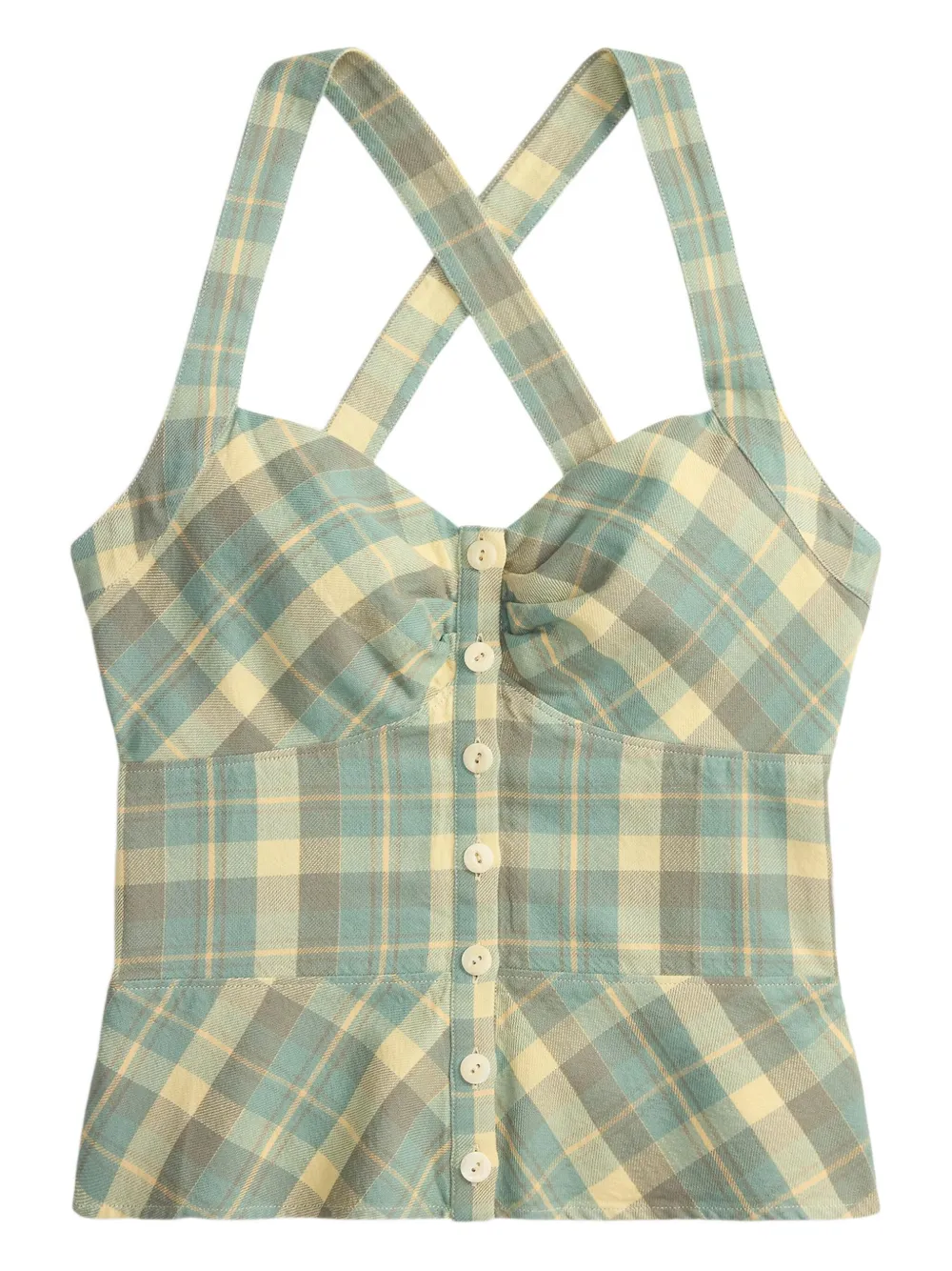 Ralph Lauren RRL plaid buttoned top - Green