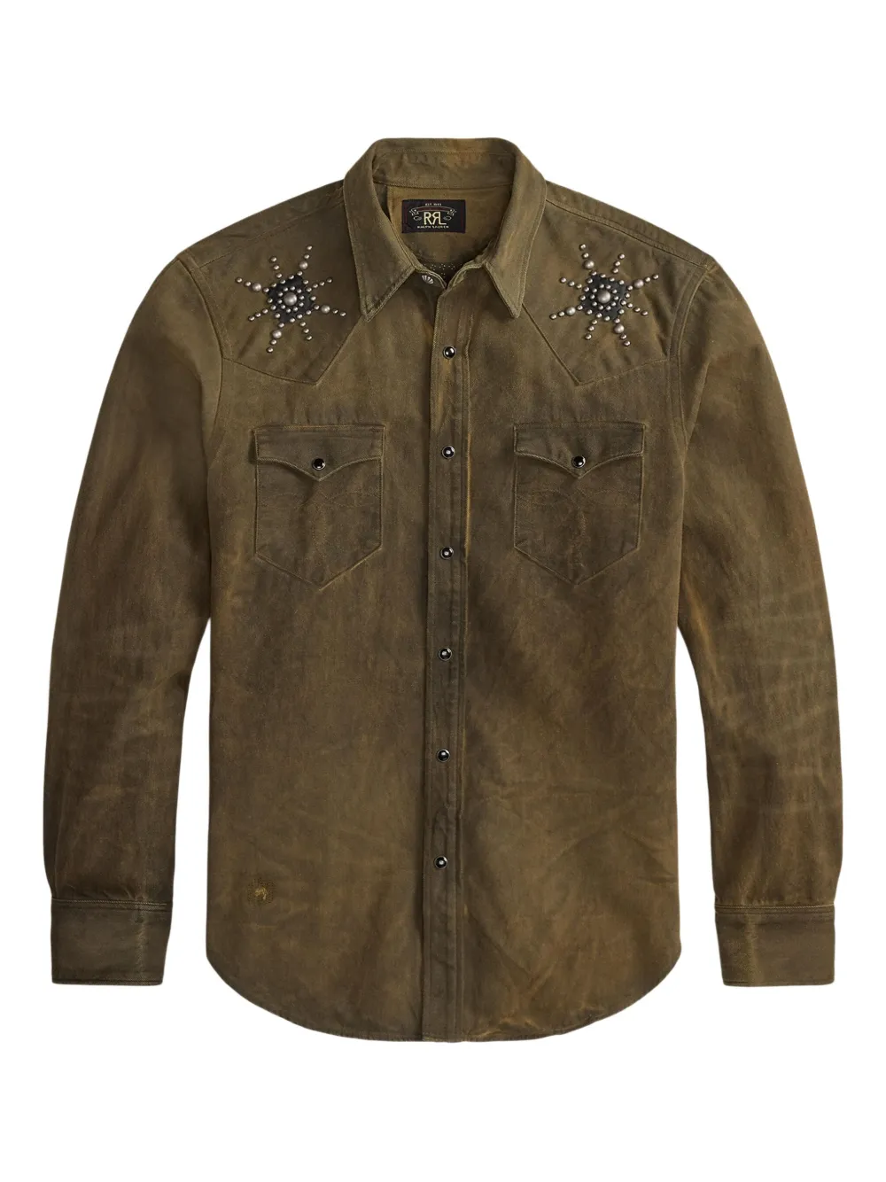Ralph Lauren RRL Camicia con borchie - Marrone