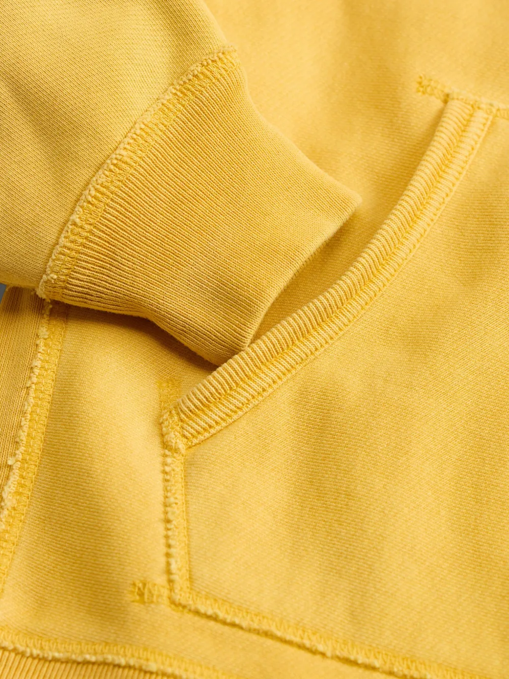 Ralph Lauren RRL Fleece hoodie met trekkoord Geel