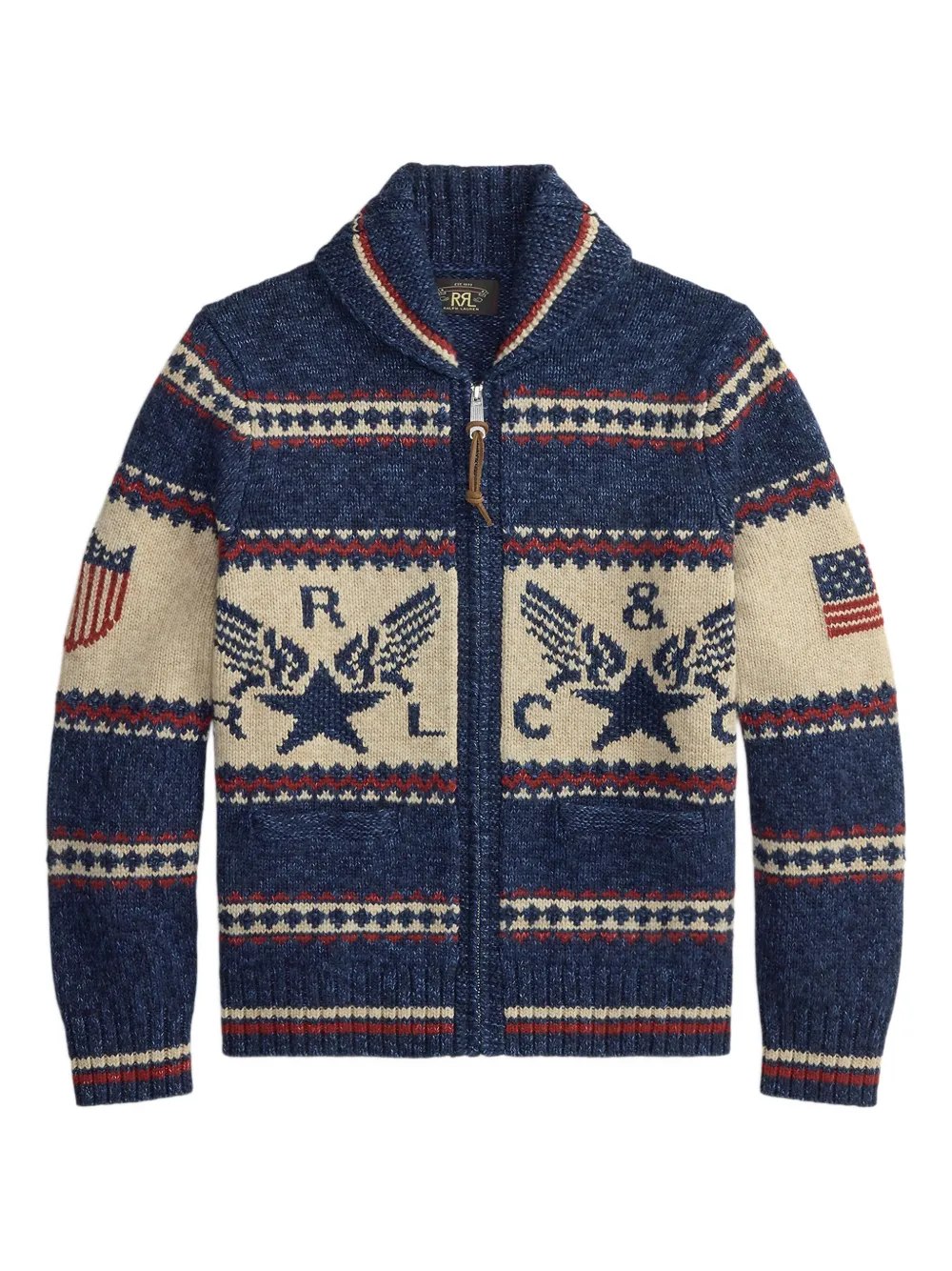 Ralph Lauren RRL Cardigan con zip - Blu