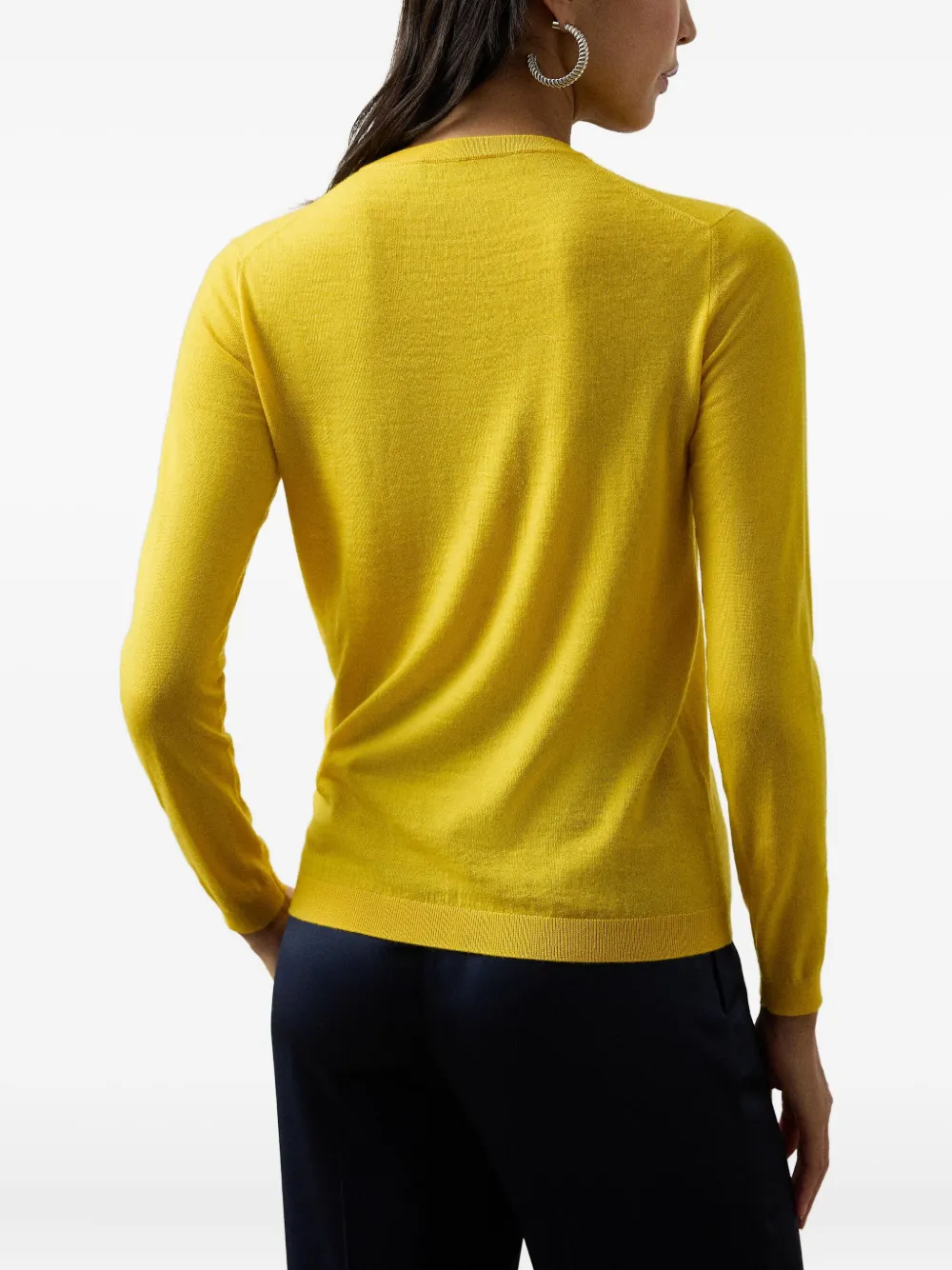 Ralph Lauren Collection Kasjmier trui met ronde hals Geel