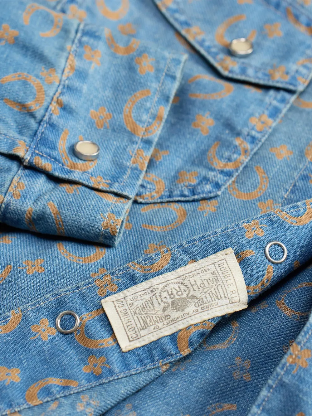 Ralph Lauren RRL Overhemd met hoefijzer-print Blauw