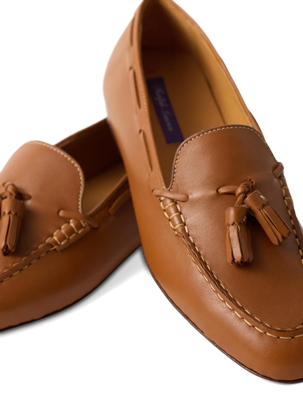Ralph Lauren Collection Briar loafers met kwastje Bruin