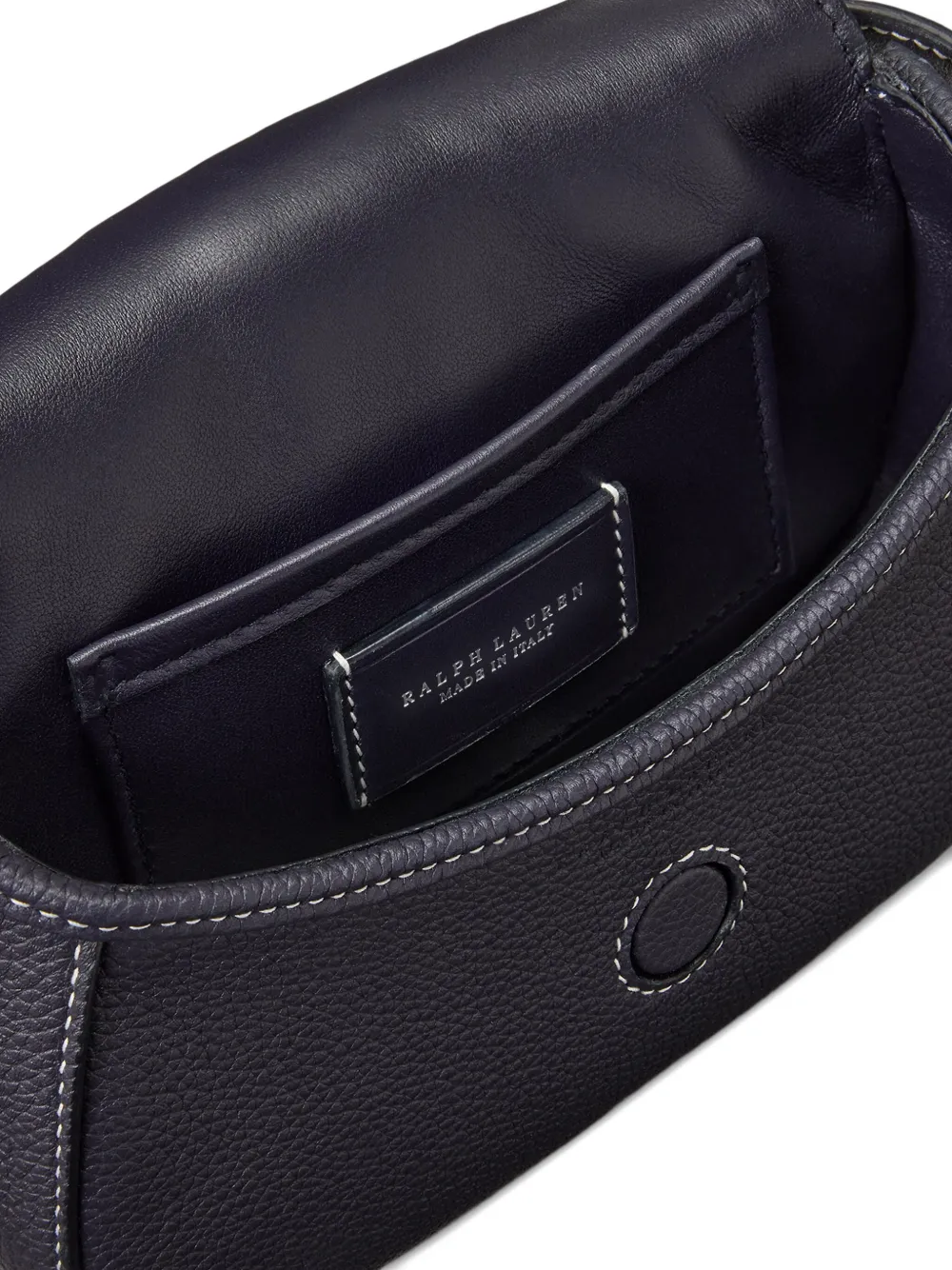 Ralph Lauren Welington Calfskin Chain Mini Bag In Blue