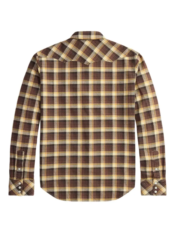 Ralph Lauren RRL チェック シャツ | ブラウン | FARFETCH JP