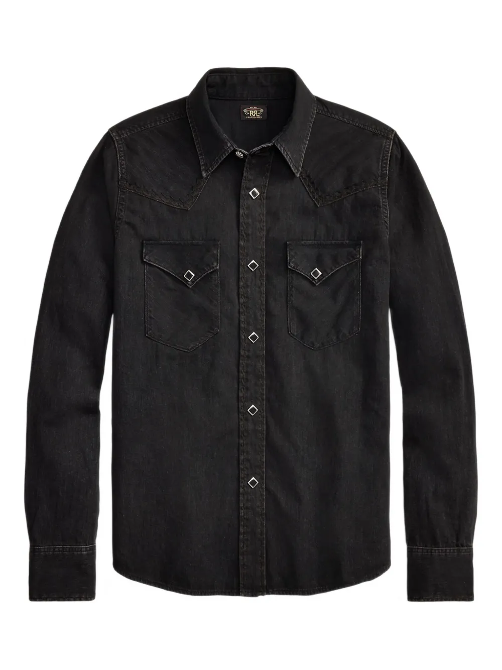 Ralph Lauren RRL Camicia in cotone con ricamo - Nero