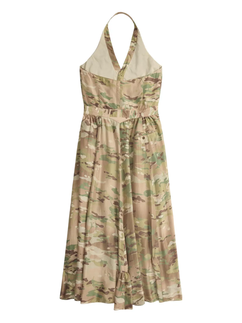 Ralph Lauren RRL Jurk met gestrikte taille en knopen Groen