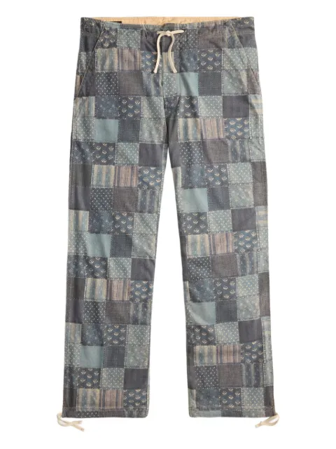 Ralph Lauren RRL patchwork drawstring-fastening trousers