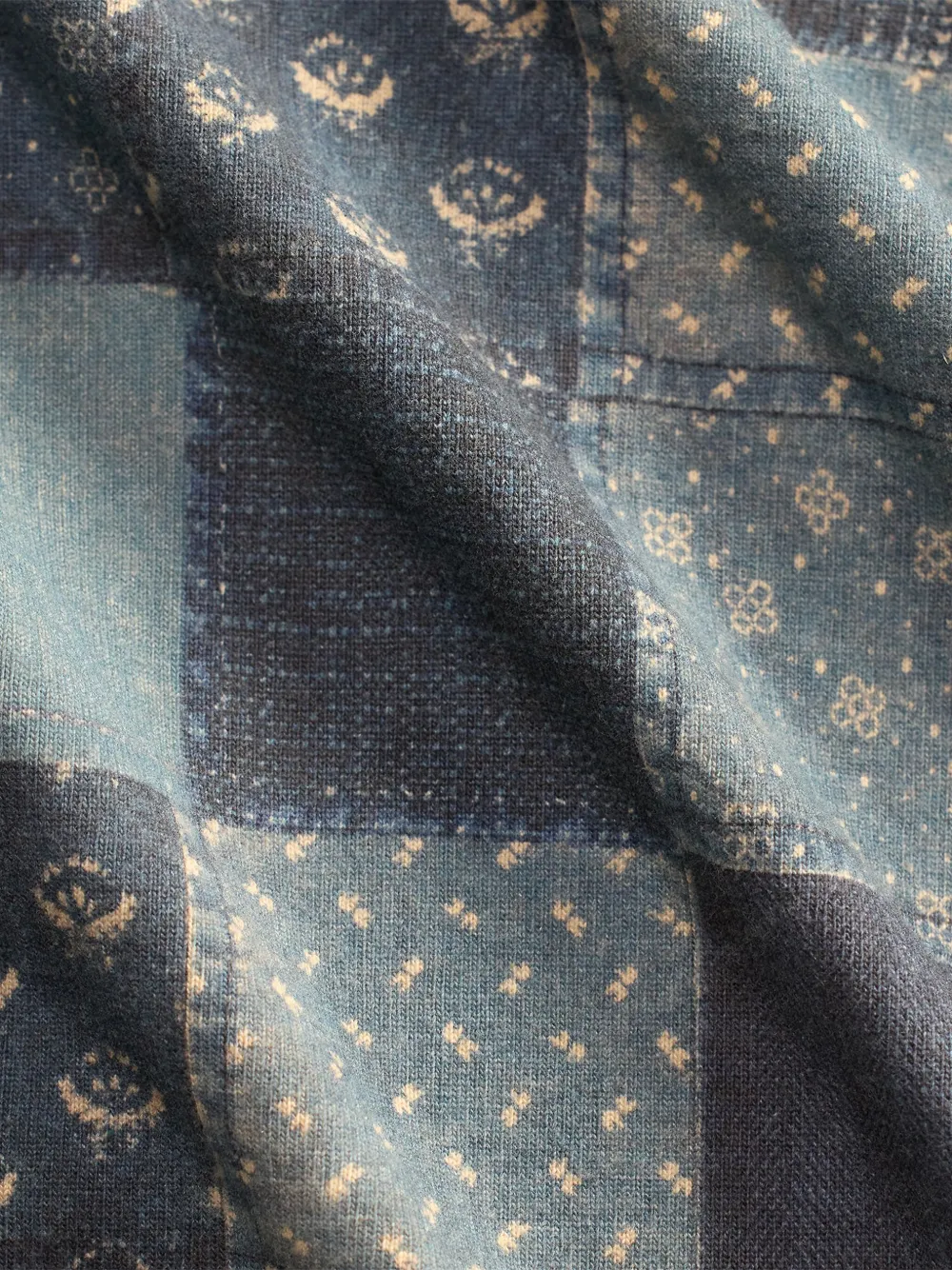 Ralph Lauren RRL Broek met trekkoordsluiting en patchwork Blauw